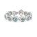 30.95 ctw Blue Topaz & Diamond Bracelet 18K White Gold - 3