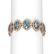 44.43 ctw Blue Topaz & Diamond Bracelet 18K Rose Gold -