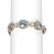 24.54 ctw Blue Topaz & Diamond Bracelet 18K Rose Gold -
