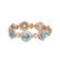 24.54 ctw Blue Topaz & Diamond Bracelet 18K Rose Gold - - 3
