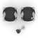 12 ctw Cushion Black Diamond Stud Designer Earrings 18k - 2