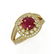 2.69 ctw Certified Ruby & Diamond Victorian Ring 14K