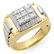 0.50 ctw Certified VS/SI Diamond Men's Ring 10K 2-Tone
