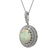9.38 ctw Certified Opal & Diamond Victorian Necklace
