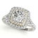 1.6 ctw Certified VS/SI Diamond Solitaire Halo Ring 18k