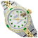 Rolex Ladies Two Tone 14K Gold/SS, Diam/Emerald Dial &