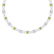 20 ctw SI/I Fancy Yellow Diamond Necklace 18K White