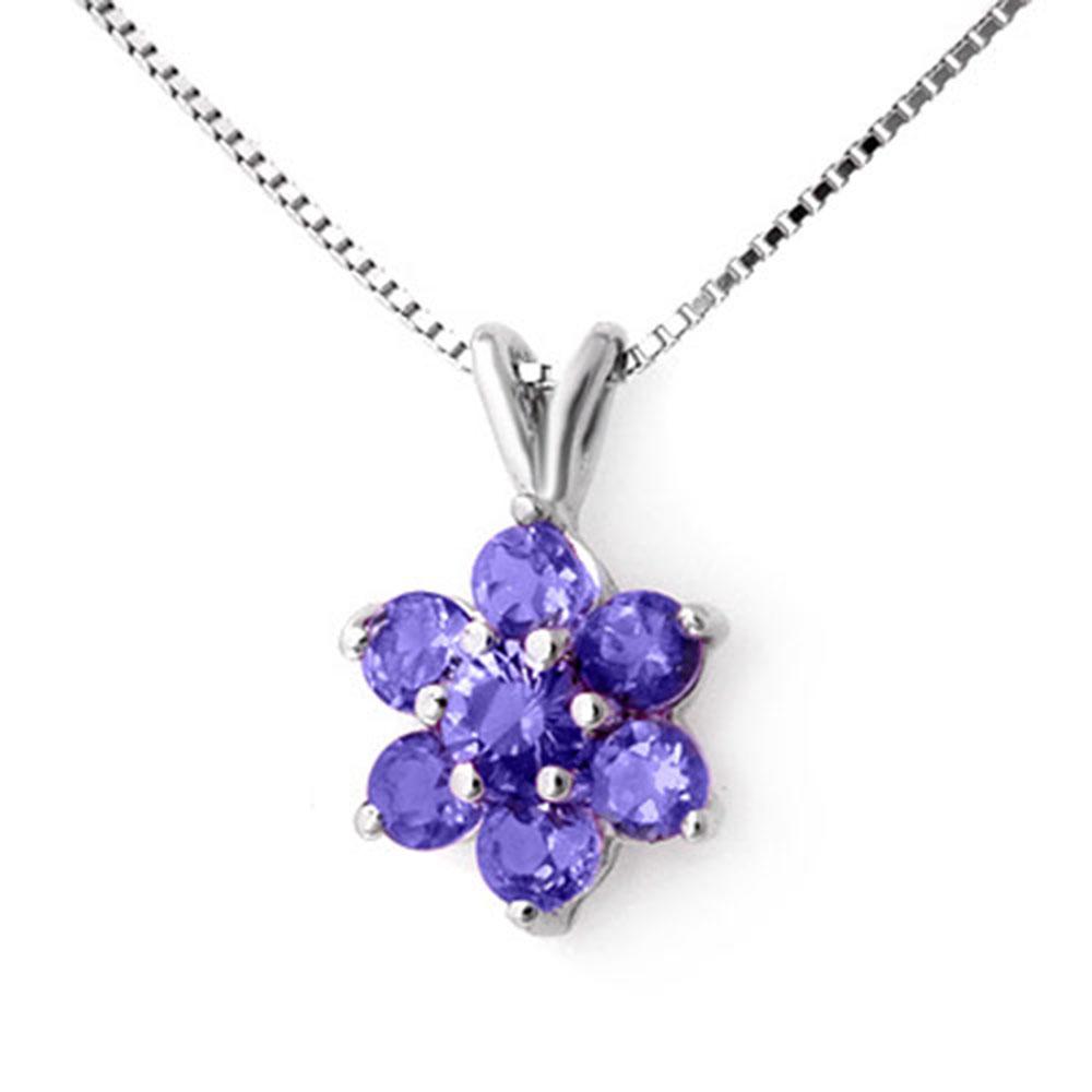 0.75 ctw Tanzanite Pendant 10k White Gold - REF-8A6N: REF-8A6N - SKU: 12756 ---- 0.75 ctw Tanzanite Pendant 10k White Gold Designer Brand Luxury Jewelry, made in the USA Suggested Retail Price: $800 Factory offers perfect factory sizing, for all rings & 