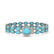 13.37 ctw Turquoise & Diamond Bracelet 14K White Gold -