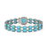 13.37 ctw Turquoise & Diamond Bracelet 14K White Gold - - 3
