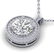 2 ctw VS/SI Diamond Art Deco Micro Halo Necklace 14k - 2