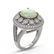 5.28 ctw Certified Opal & Diamond Victorian Ring 14K - 2
