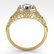1.50 ctw VS/SI Diamond Engagment Ring Art Deco 18k - 3