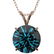2.50 ctw Certified Intense Blue Diamond Necklace 10k