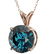 2.50 ctw Certified Intense Blue Diamond Necklace 10k - 2
