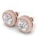 4 ctw Certified VS/SI Diamond Art Deco Stud Earrings - 2