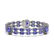 32.77 ctw Tanzanite & Diamond Bracelet 14K White Gold -