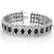 18.50 ctw Blue Sapphire & Diamond Bracelet 14k White