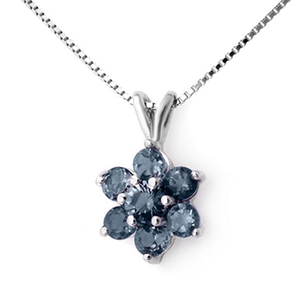 1.10 ctw Blue Sapphire Pendant 10k White Gold -: REF-8Y2X - SKU: 12697 ---- 1.10 ctw Blue Sapphire Pendant 10k White Gold Designer Brand Luxury Jewelry, made in the USA Suggested Retail Price: $650 Factory offers perfect factory sizing, for all ring