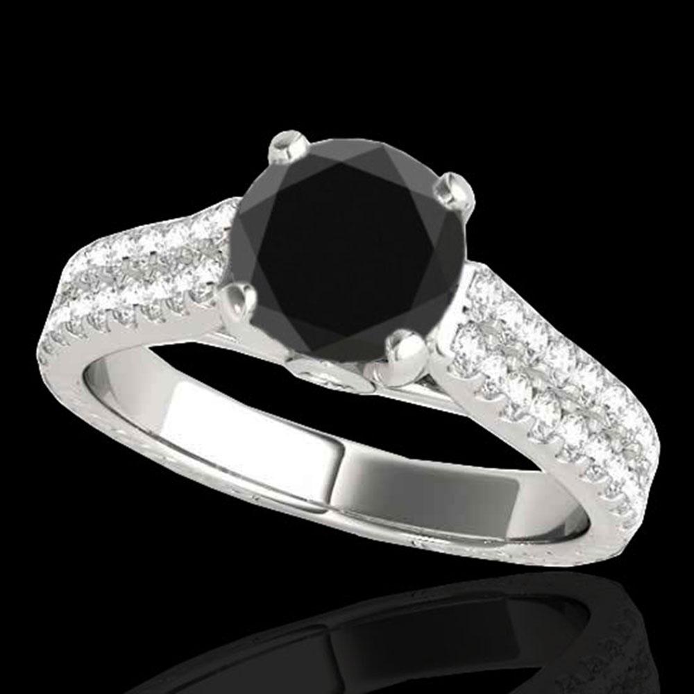 2.11 ctw Certified VS Black Diamond Pave Ring 10k White: REF-66K8Y - SKU: 35467 ---- 2.11 ctw Certified VS Black Diamond Pave Ring 10k White Gold Designer Brand Luxury Jewelry, made in the USA Suggested Retail Price: $5,400 Factory offers perfect factory si