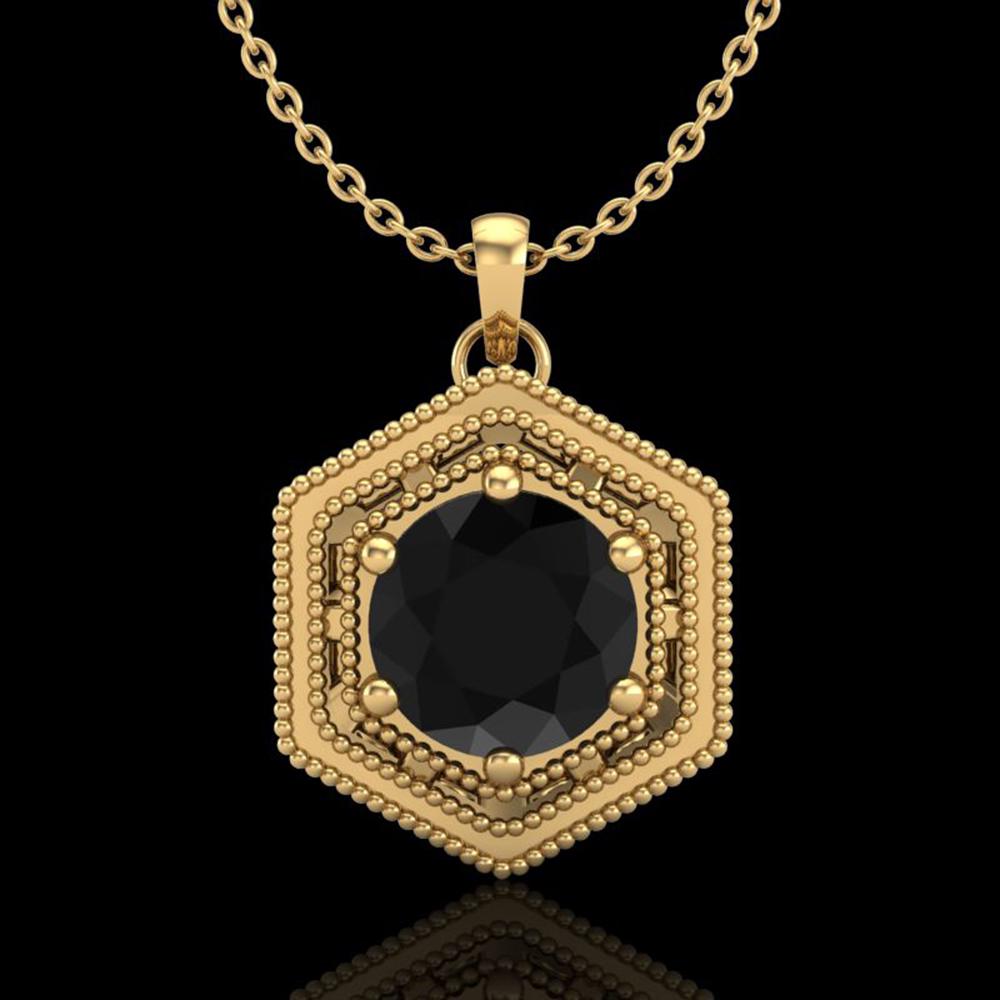 0.76 ctw Fancy Black Diamond Art Deco Stud Necklace 18k: REF-36A6N - SKU: 37515 ---- 0.76 ctw Fancy Black Diamond Art Deco Stud Necklace 18k Yellow Gold Designer Brand Luxury Jewelry, made in the USA Suggested Retail Price: $2,850 Factory offers perfect fac