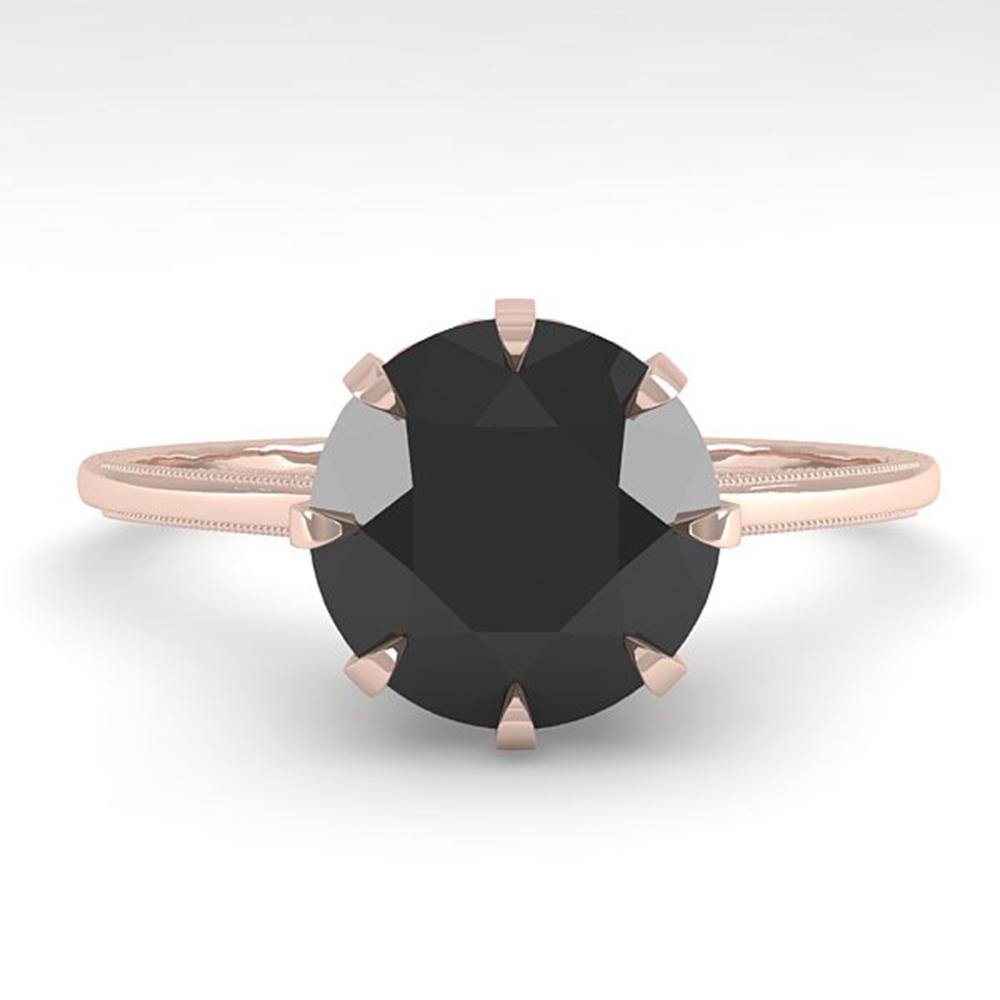 2.0 ctw Black Diamond Designer Engagment Ring 18k Rose: REF-73G5W - SKU: 35771 ---- 2.0 ctw Black Diamond Designer Engagment Ring 18k Rose Gold Designer Brand Luxury Jewelry, made in the USA Suggested Retail Price: $3,900 Factory offers perfect factory siz