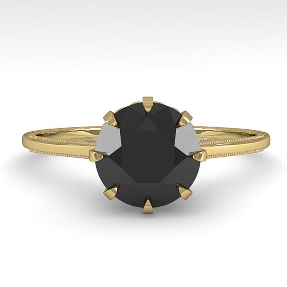 1.50 ctw Black Certified Diamond Engagment Ring 18k: REF-66X2A - SKU: 35764 ---- 1.50 ctw Black Certified Diamond Engagment Ring 18k Yellow Gold Designer Brand Luxury Jewelry, made in the USA Suggested Retail Price: $3,500 Factory offers perfect factory