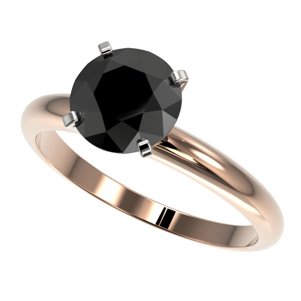 2 ctw Fancy Black Diamond Solitaire Engagment Ring 10k: REF-35X6A - SKU: 32936 ---- 2 ctw Fancy Black Diamond Solitaire Engagment Ring 10k Rose Gold Designer Brand Luxury Jewelry, made in the USA Suggested Retail Price: $2,050 Factory offers perfect factor