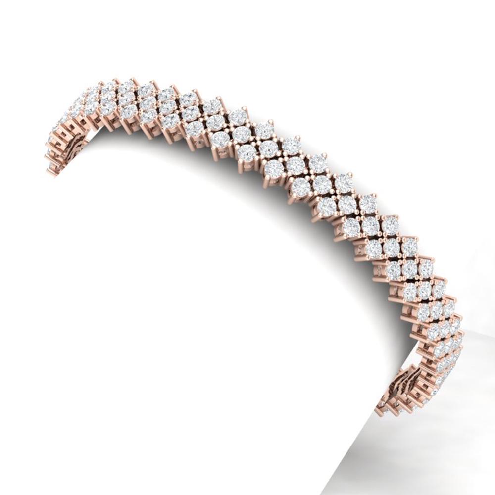 10 ctw Certified SI/I Diamond Bracelet 18K Rose Gold -: REF-577W5H - SKU: 40044 ---- 10 ctw Certified SI/I Diamond Bracelet 18K Rose Gold Designer Brand Luxury Jewelry, made in the USA Suggested Retail Price: $26,950 Factory offers perfect factory sizing, 