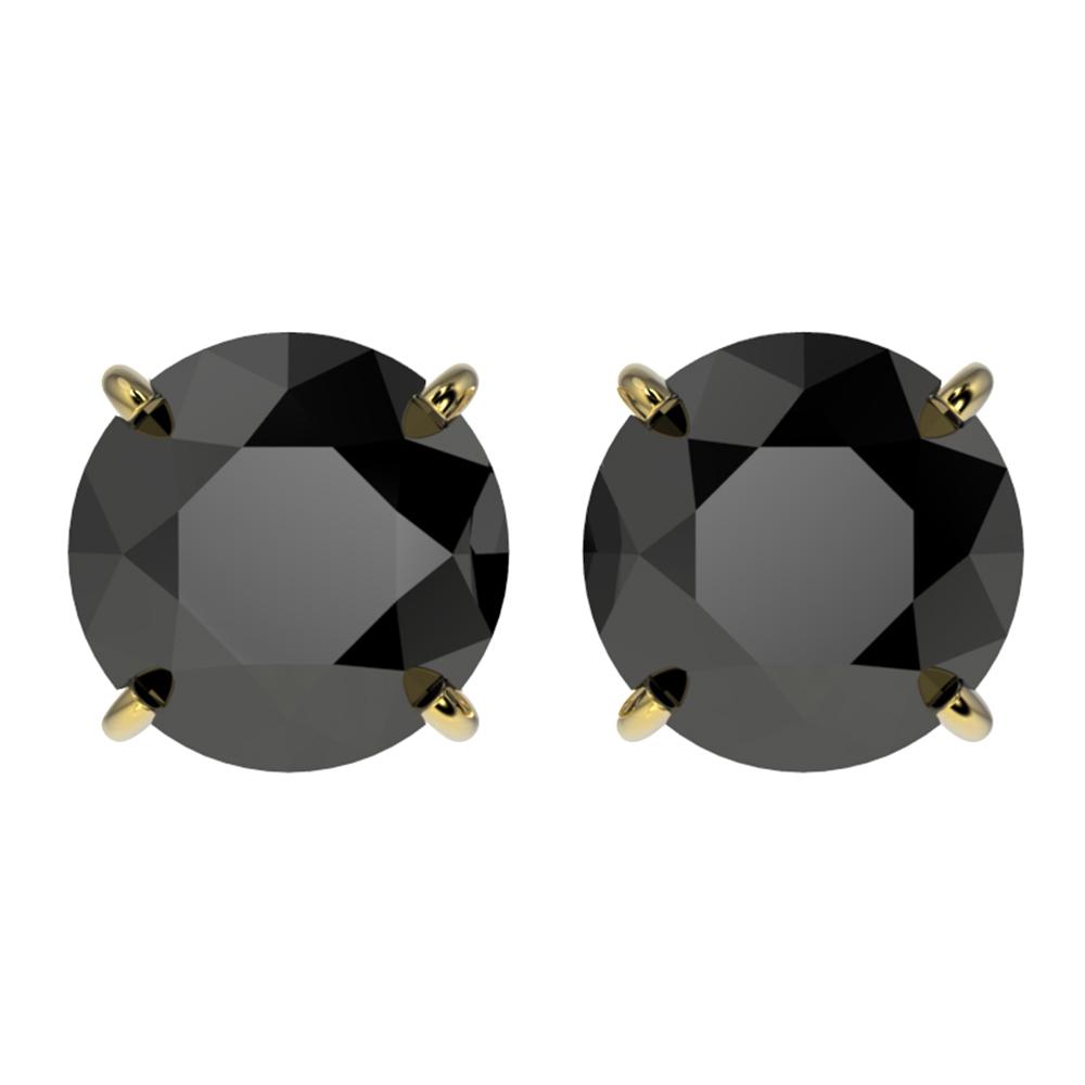 3.18 ctw Fancy Black Diamond Solitaire Stud Earrings: REF-60N3F - SKU: 36699 ---- 3.18 ctw Fancy Black Diamond Solitaire Stud Earrings 10k Yellow Gold Designer Brand Luxury Jewelry, made in the USA Suggested Retail Price: $3,450 Factory offers perfect fa