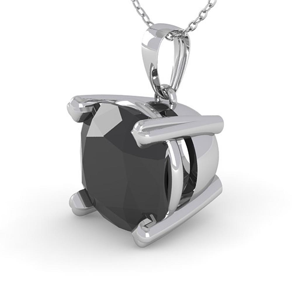3 ctw Cushion Black Diamond Designer Necklace 14k White: REF-65A8N - SKU: 38440 ---- 3 ctw Cushion Black Diamond Designer Necklace 14k White Gold Designer Brand Luxury Jewelry, made in the USA Suggested Retail Price: $3,500 Factory offers perfect factory si