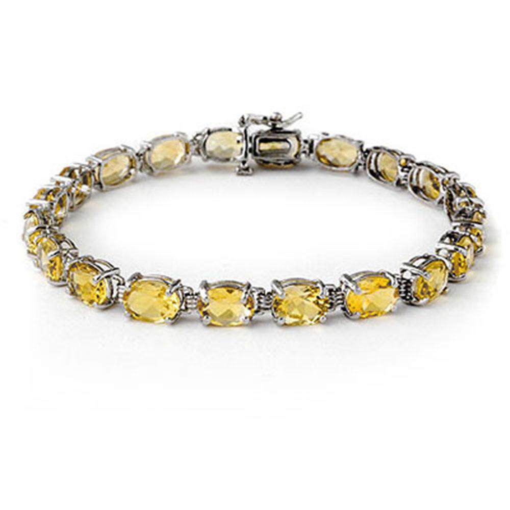 16.40 ctw Citrine Bracelet 10k White Gold - REF-34R9K: REF-34R9K - SKU: 13804 ---- 16.40 ctw Citrine Bracelet 10k White Gold Designer Brand Luxury Jewelry, made in the USA Suggested Retail Price: $2,800 Factory offers perfect factory sizing, for all rings