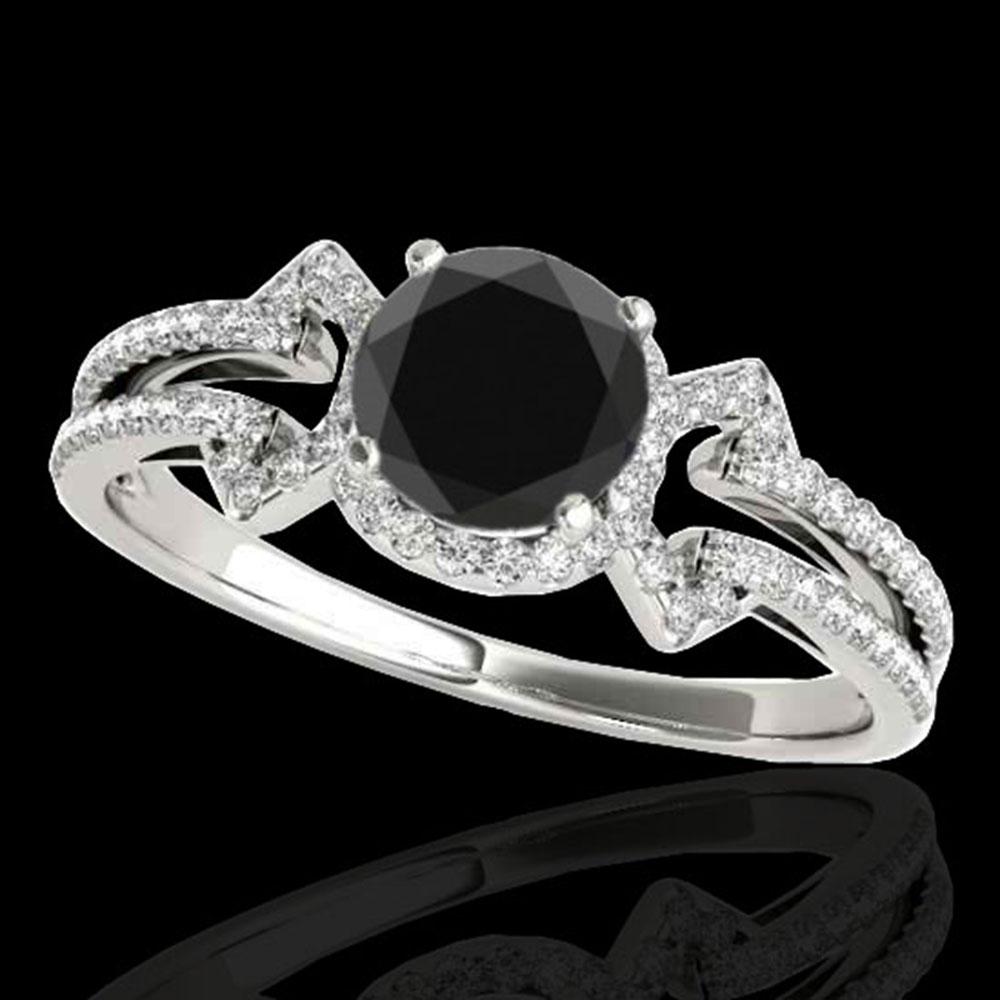 1.36 ctw Certified VS Black Diamond Solitaire Ring 10k: REF-50A3N - SKU: 35325 ---- 1.36 ctw Certified VS Black Diamond Solitaire Ring 10k White Gold Designer Brand Luxury Jewelry, made in the USA Suggested Retail Price: $4,050 Factory offers perfect facto
