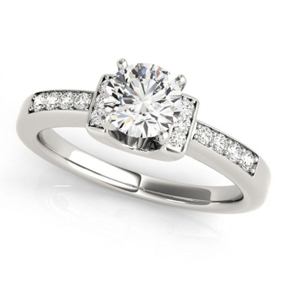0.86 ctw Certified VS/SI Diamond Solitaire Ring 18k: REF-144X5A - SKU: 27440 ---- 0.86 ctw Certified VS/SI Diamond Solitaire Ring 18k White Gold Designer Brand Luxury Jewelry, made in the USA Suggested Retail Price: $10,600 Factory offers perfect factor