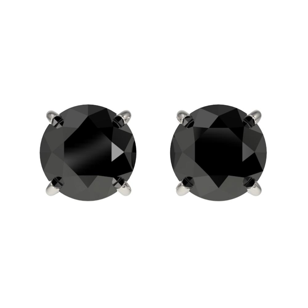 1.05 ctw Fancy Black Diamond Solitaire Stud Earrings: REF-21X2A - SKU: 36584 ---- 1.05 ctw Fancy Black Diamond Solitaire Stud Earrings 10k White Gold Designer Brand Luxury Jewelry, made in the USA Suggested Retail Price: $1,200 Factory offers perfect fac