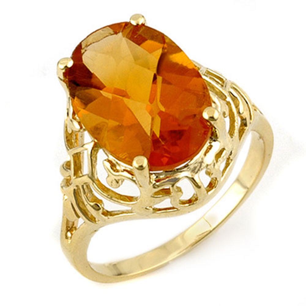 6.50 ctw Citrine Ring 10k Yellow Gold - REF-16K2Y: REF-16K2Y - SKU: 11157 ---- 6.50 ctw Citrine Ring 10k Yellow Gold Designer Brand Luxury Jewelry, made in the USA Suggested Retail Price: $1,300 Factory offers perfect factory sizing, for all rings & c