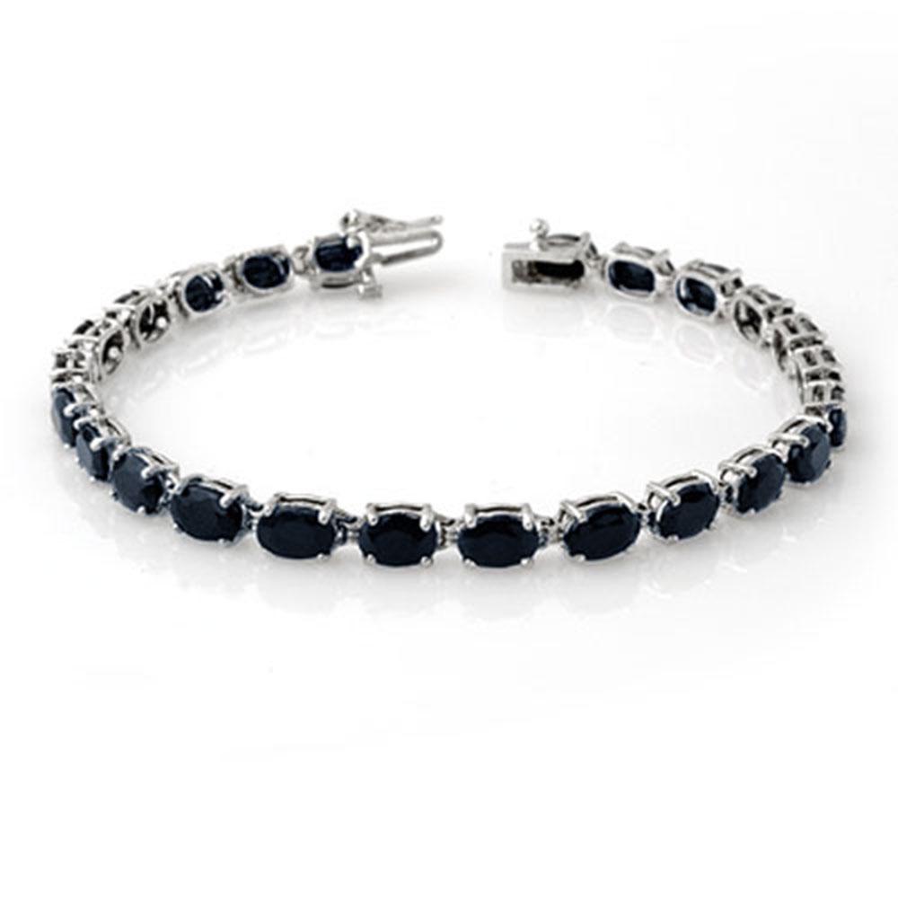 17.80 ctw Blue Sapphire Bracelet 10k White Gold -: REF-55G8W - SKU: 14041 ---- 17.80 ctw Blue Sapphire Bracelet 10k White Gold Designer Brand Luxury Jewelry, made in the USA Suggested Retail Price: $4,750 Factory offers perfect factory sizing, for all