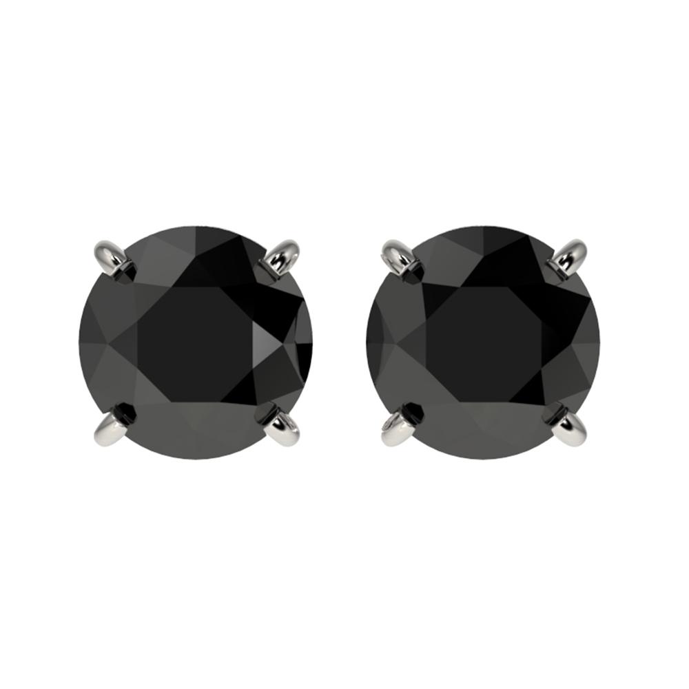 1.50 ctw Fancy Black Diamond Solitaire Stud Earrings: REF-31R3K - SKU: 33072 ---- 1.50 ctw Fancy Black Diamond Solitaire Stud Earrings 10k White Gold Designer Brand Luxury Jewelry, made in the USA Suggested Retail Price: $1,800 Factory offers perfect fac
