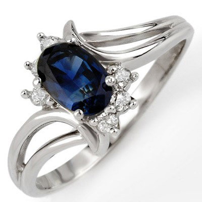 Genuine 0.70 ctw Blue Sapphire & Diamond Ring 10K Gold : Genuine 0.70 ctw Blue Sapphire & Diamond Ring 10K Gold - Retails for $650 ---- Diamond: 6 Round cut @ 0.10 ctw---- Clarity: SI-I---- Color: H-K----Gemstone: Natural Sapphire----Gemstone color: Blue---
