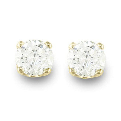 Natural 0.25 ctw Diamond Stud Earrings 14K Yellow Gold : Natural 0.25 ctw Diamond Stud Earrings 14K Yellow Gold * MSRP $540 ---- Diamond: 2 Round cut @ 0.25 ctw---- Clarity: SI-I---- Color: H-K----Metal Purity & Color : 14K Gold-Yellow----Gold weight: 0.50 