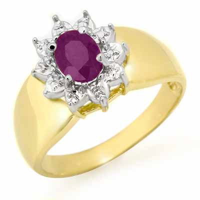 Genuine 0.40 ctw Amethyst Ring 10K Yellow Gold: Genuine 0.40 ctw Amethyst Ring 10K Yellow Gold * MSRP $540 ---- Gemstone: Natural Amethyst----Gemstone color: Purple----Gemstone quality: Good-to-Very Good----Gemstone Cut & Weight: 1 Oval cut @ 0.40 