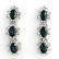 Genuine 5.88 ctw Sapphire & Diamond Earrings 14K Gold