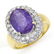 Genuine 5.40ct Tanzanite & Diamond Ring 14K Yellow Gold