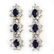Genuine 5.88 ctw Sapphire & Diamond Earrings 14K Gold