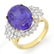 Genuine 11.25ct Tanzanite & Diamond Ring 14K Yellow Gol