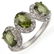 Genuine 3.08 ctw Green Tourmaline & Diamond Ring Gold