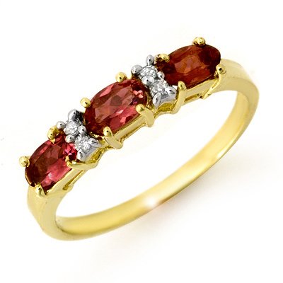 Genuine 0.83ctw Pink Tourmaline & Diamond Ring 10K Gold: Genuine 0.83ctw Pink Tourmaline & Diamond Ring 10K Gold * MSRP $760 ---- Diamond: 4 Round cut @ 0.08 ctw---- Clarity: SI-I---- Color: H-K----Gemstone: Natural Tourmaline----Gemstone color: Pink----Gem