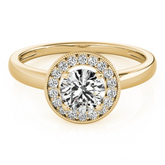 1.15 CTW Certified VS/SI Diamond Bridal Solitaire Halo: 26319-REF#-298W7G ---- 1.15 CTW Certified VS/SI Diamond Bridal Solitaire Halo Ring 18K Yellow Gold Designer Brand Luxury Jewelry, made in the USA Retail Price: $17,900 Perfect factory sizing, Most rin