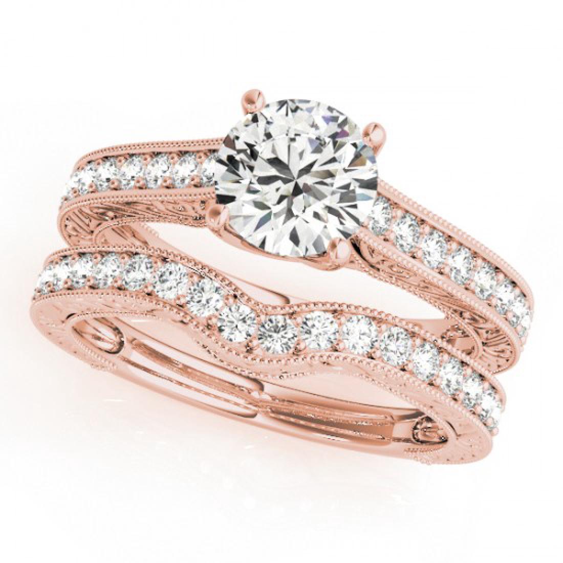1.42 CTW Certified VS/SI Diamond Solitaire 2pc Wedding: 31668-REF#-216W2G ---- 1.42 CTW Certified VS/SI Diamond Solitaire 2pc Wedding Set 14K Gold Designer Brand Luxury Jewelry, made in the USA Retail Price: $11,900 Perfect factory sizing, Most rings at $2