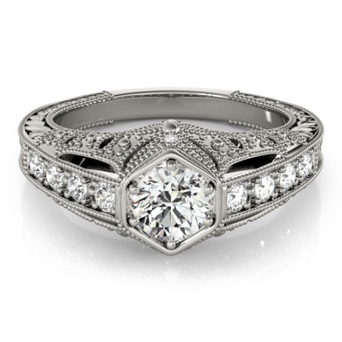 0.65 CTW Certified VS/SI Diamond Solitaire Bridal Ring: 27300-REF#-137G3N ---- 0.65 CTW Certified VS/SI Diamond Solitaire Bridal Ring 18K White Gold Designer Brand Luxury Jewelry, made in the USA Retail Price: $6,800 Perfect factory sizing, Most rings at $